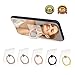 Transparent Cell Phone Ring Holder, Adjustable 360 Degree Rotation and 180°Flip Finger Ring Stand, iPhone and iPad tablet Ring Holder (5 Pack Mix color)