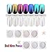 Nail Art Mermaid Powder,LilyAngel 7 Pack Pearl Powder Mirror Effect Chrome Nail Powder Metallic Nail Manicure Pigment