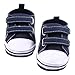 Annnowl Baby Sneakers Canvas Shoes 0-18 Months (12-18 Months, Navy Blue)