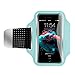 Lightweight breathable Cell Phone Armband for iPhone8 Plus, 7 Plus, 6, Samsung Galaxy Note 8, S8, Google Pixel, 5-6 Inch Running Workout Exercise Arm Phone Holder, Key/Card Holder + Free Extender-Blue