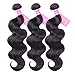 Gabrielle Brazilian Hair Body Wave 100 % Virgin Human Hair 3 Bundles 7A Unprocessed Brazilian Virgin Hair Weave Natural Color 8-28 Inch ( 10 12 14）