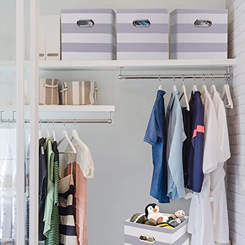 EXTREE Cube Storage Bins 11×11x11 Collapsible Foldable Cubby Bins