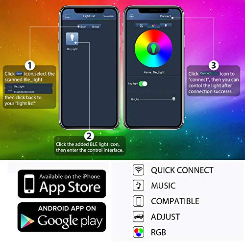 AMBOTHER LED RGB Rock Lights APP Control 4Pods Underglow Waterproof Neon Lighting Kit for Off Road Trucks Jeep ATV SUV Vehicle