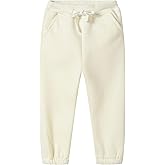 Mud Kingdom Girls Boys Drawstring Sweatpants Solid Colors Elastic Waist Slant Pockets 2-10 Years