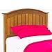 Leggett & Platt Finley Wood Headboard Panel with Curved Top Rail and Slatted Grill Design, Maple Finish, Twin
