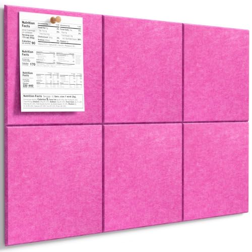 MaxGear Felt Bulletin Board Rose Pink