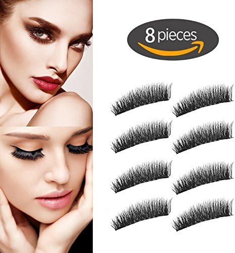 Magnetic Eyelashes, 0.2MM 3D Dual Magnetic Eyelashes for Women Makeup and Natural Look (Dual magnetic eyelashes)