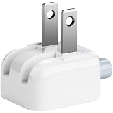 REYAER AC Wall Adapter Plug Duckhead US Wall Charger AC Cord US Standard Duck Head for McBook Maci Book/Phone/Pod AC Power Adapter (1 -Pack)