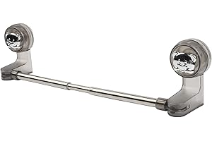 CashMuch Suction Cup Towel Holder for Bathroom Stainless Steel Adjustable 30-60 Cm Towel Bar for Tile Wall Glass for Surface 