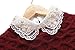 Shinywear Womens White Pearl Half Shirt Blouse Collar Lace Embroidered False Collar