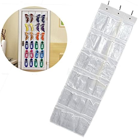 LJH Wall Mounted Shoes Organizer for Entryway Over the Door Shoe Hangers Organizer ,24 Pockets
