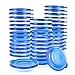 40-Pack Plastic Food Containers with Lids - Small Round Food Storage Containers, Deli Take Out Restaurant Containers, Microwave, Freezer, Dishwasher Safe, Fits 9.5 Fluid Ounces, 9.5 fl oz