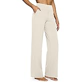 G4Free EverGoing Yoga Pants Women Wide Leg Pants with Pockets High Waist Stretch Dress Casual Sweatpants Petite/Regular/Tall