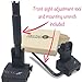 Tacticon Armament Flip Up Iron Sights For Rifle Includes Front Sight Adjustment Tool | Rapid Transition Backup Front And Rear Iron Sight BUIS Set Picatinny Rail And Weaver Rail