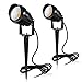 MEIKEE 7W LED Landscape Lights Low Voltage Outdoor Spotlight Led Pathway Lights Landscape Light Warm White IP66 Waterproof for Driveway, Yard, Lawn, Flood, Swimming Pool,Outdoor Garden Lights (2 Pack)