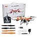 Holy Stone HS130 Wifi FPV Drone with Adjustable HD Video Camera RC Quadcopter with Altitude Hold, App Control,3D VR Headset Compatible, RTF and Easy to Fly for Beginner and Expert, Color Orange