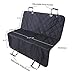 Pet Car Seat Cover for Cars, Moonsteps Waterproof Dog Hammock Seat Cover for Dogs, Cars Trucks Suv's & Vehicles, NonSlip Backing - Black