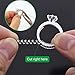 Ring Size Adjuster for Loose Rings Invisible Transparent Silicone Guard Jewelry Tightener Resizer 5 Sizes Fit Almost Any Rings 5 Pack