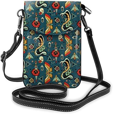レディース 人気 正規品送料無料 軽量 おしゃれ 小さめ スマホポーチ B0874k5nqb ケース ホーム キッチン ミニバッグ 激安超特価 ミニポーチ 新作製品 世界最高品質人気 100 品質保証 大胆な目の刺青パターン 携帯 ミニショルダーバック 斜めがけ 軽量 かわいい