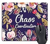 Wknoon Funny Quotes Rectangle Mouse Pad, Chaos
