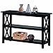 Briarcliff Sofa Table with 2-shelf Dark Merlot