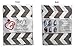 Bay's Infinity Nursing Scarf for Breastfeeding - Double-Sided Grey Chevron Pattern - Incredible Quality, Super Soft