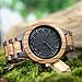 GUANKE Men's Wooden Watches Quartz Movement Zebra Sandalwood Wood Black Dial Casual Men Wrist Watch