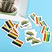 MAKJUNS 24pcs Gay Pride Rainbow Stickers Temporary Tattoo Body Paint 3 Shapes Tattoo Set for Gay Pride Celebrations (Square)