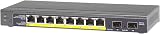 NETGEAR 8 Port Gigabit PoE Smart Switch 2 SFP Fiber Ports Network Managed view 4