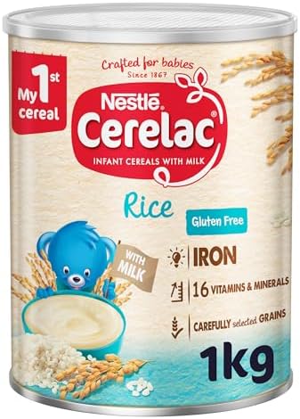 Cerelac Nestle Infant Cereal, Rice, From Months, Baby Food, Tin