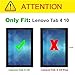J&D Compatible for Lenovo Tab 4 10 inch Android Tablet Screen Protector (3-Pack), Not Full Coverage, Anti-Glare Matte Film Shield Screen Protector for Lenovo Tab 4 10 inch Android Tablet