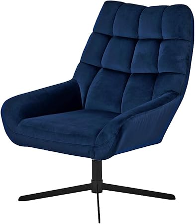 Selsey Sherley Upholstered Swivel Chair Navy Blue Amazon Co Uk Kitchen Home