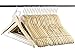 Neaties Wood Hangers 24 Pack - Grade A Wooden Hangers Bulk, Anti-Rust Swivel Hook - Non-Slip Smooth Finish - Double Notch Feature - Durable and Stylish Clothes Hangers Wood (Natural 24 Pack)