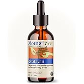 Motherlove Shatavari (2 oz Tincture) Lactation Supplement to Support Breast Milk Supply During Menstruation and to Seek Balance During Hormonal Shifts—Non-GMO, Organic Herbs, Vegan, Kosher