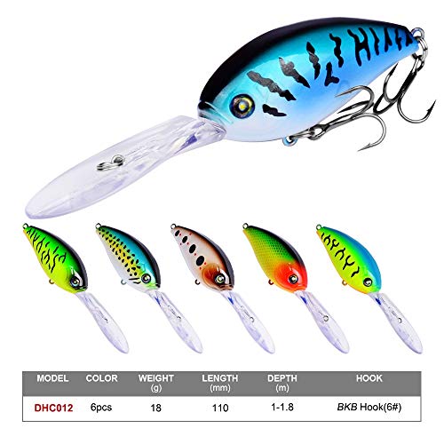 HUIO Angelköder 60 Stück Angelköder Geschärfte und haltbare Geeignet for Fischart Groß for Süß- und Salzwasser Geeignet… – Bild 3