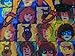 Psychedelic Blotter Art Print perforated sheet/paper 15x15 - Scooby Doo Design