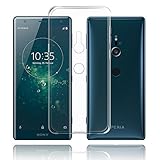 Sony Xperia XZ2 Case, TopACE TPU Rubber Gel Shock-Absorption Bumper Anti-Scratch Transparent Silicone Cover for Sony Xperia XZ2 (Clear)
