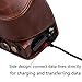 Hargedis XEVN for sony a6400 case,for sony a6300 case,Premium PU Full Body Leather Camera Case Bag for sony alpha a6300 a6000 a6100 a6400 Fit 16-50mm Lens with camera Shoulder Strap(Coffee)