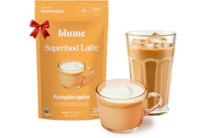 Blume Pumpkin Spice Latte - Superfoods Powdered Latte - Syrup free, Organic & Vegan Latte - 25 Servings (125g)
