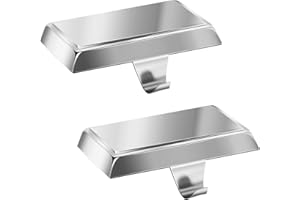 Fovths 2 Pack Christmas Stocking Holders for Mantle Christmas Stocking Holder for Fireplace Stocking Hooks for Mantle Weighted Stocking Hangers with Protective Pad for Xmas Party Decorations (Silver)