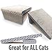 iPrimio Cat Scratcher Ramp - Foldable for Travel & Easy Storage - Great for Cats Playing Over, Laying, & Scratching - Patent Pending Design (1 Pack)