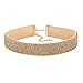 Fashion Necklace, UMFun Women Diamond Choker Crystal Rhinestone Charm Ladies Jewelry Velvet Necklace (Gold)