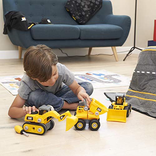Cat Construction Build Your Own Junior Crew Excavator Building Toy, Yellow (80903) Pricepulse
