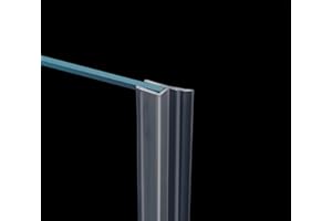 DALRUN Flexible Shower Door Side Seal Strip 100 Inch Shower Glass Door Side Sweep for 1/2" Framelss Glass Door