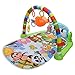 Baby Play Mat 3 in 1 Baby Gym Puzzles Music Play Mat Infant Fitness Carpet W/Piano Keyboard & Animal Playmat Baby Gym Crawling Activity Mat Baby Rattle Toy Kids Game Playing Rug Educational Rack Toys