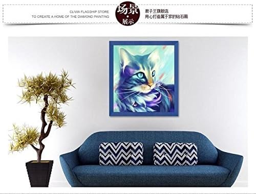 zilzol DIY 5D Diamond Mosaic Cartoon Cats Handmade Diamond Painting Cross Stitch Kits Diamond Embroidery Patterns Rhinestones 3030CM