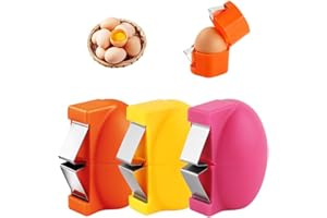 3Pcs Egg Shell Opener, Stainless Steel Egg Peeler Tool for Raw or Hard Boiled Eggs, Handheld Egg Cracker Tool Kitchen Gadget 