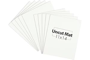 MBC MAT BOARD CENTER Mat Board Center, 11x14 Off White Color Uncut Photo Mat Boards, 4-Ply Thick Matboards for Frames, Prints, Photos (10 Pack)