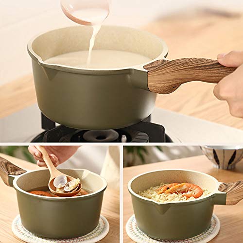 Milk Pot Enamel Sauce Pan Healthy Enameled Inside Coating Iron Milk Pan