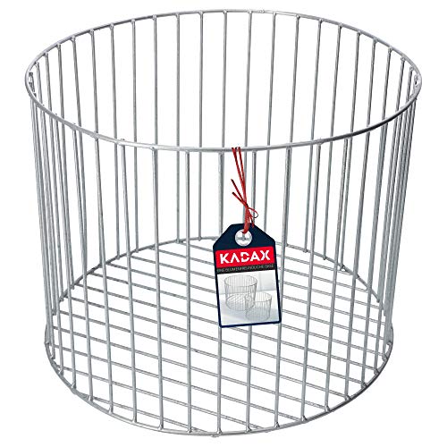 KADAX Gabionentopf aus verzinktem Stahl, wetterfester Steinkorb, Pflanzenkorb, minimalistische Drahtkörbe, Gabionentopf…